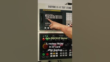 FANUC FROM and SRAM data backup and restore on 0i-D series similar as 0i-A 0i-C 0i-F test stand - a