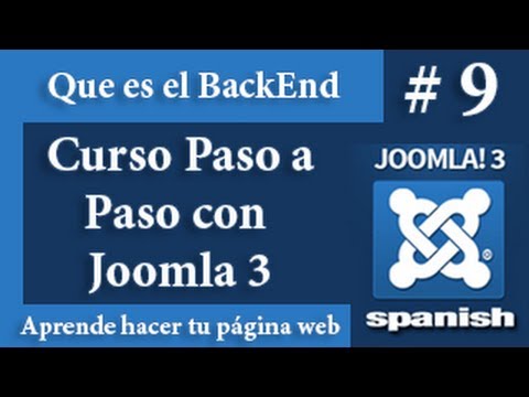 Conociendo el BackEnd en Joomla