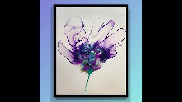 (667) Simplistic Bloom Pour ~ Acrylic Pouring ~ Fl...