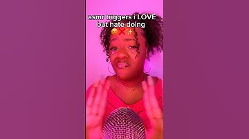 asmr triggers i LOVE but hate doing 😡❌✨#asmr #shorts