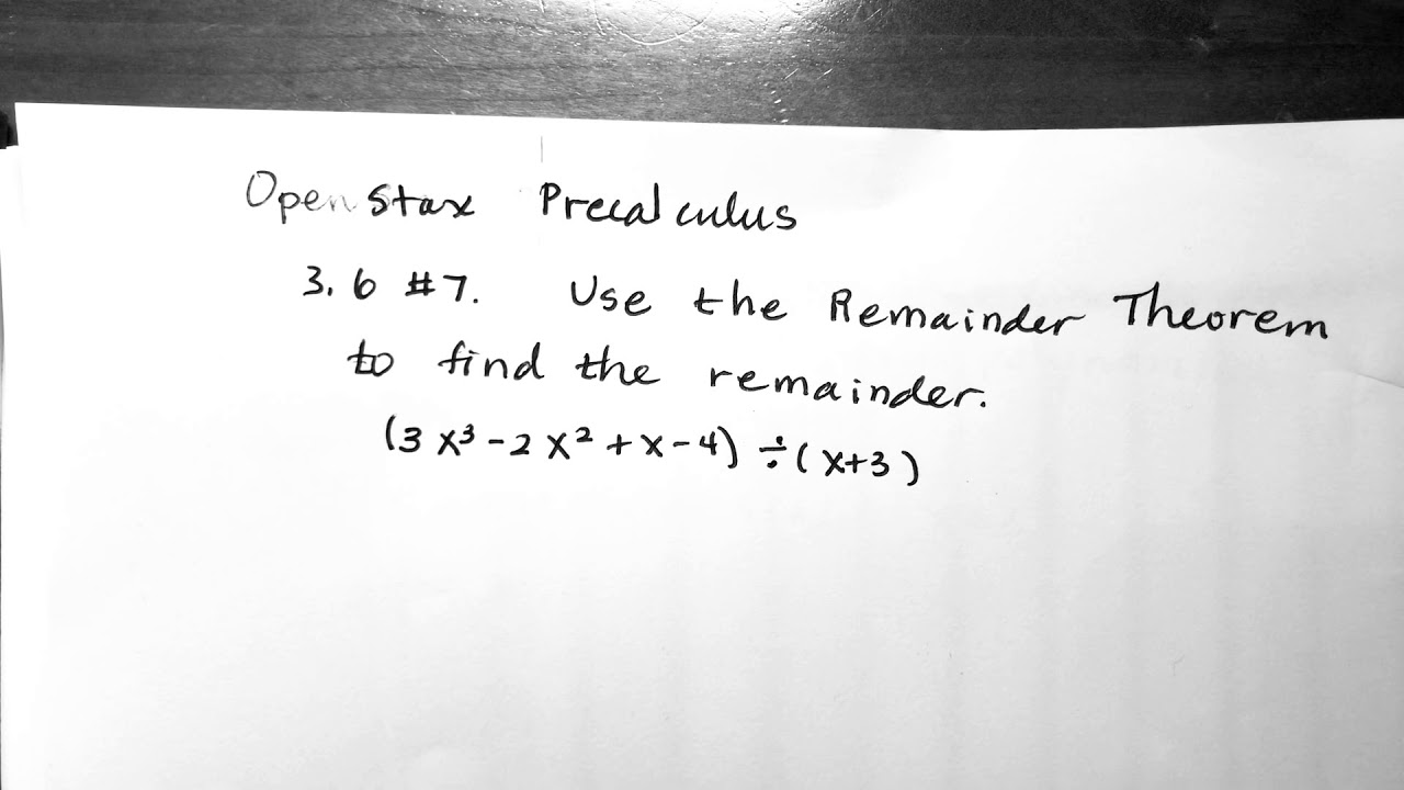 Precalculus openstax 3 6 7 youtube