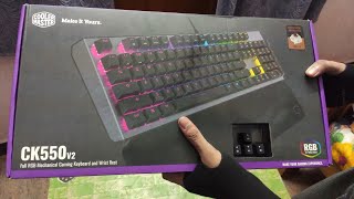 My New Mechanical Gaming Keyboard |COOLERMASTER (CK550 V2) |Unboxing in Tamil #coolermaster