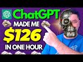 Use chatgpt and make 126 in one hour with affiliate marketing super easy