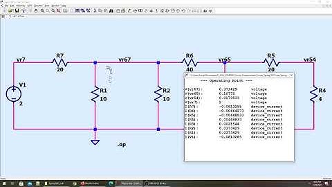 LTSpice Voltage across components and Node Voltages
