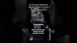 Bazen kaybettiğini düşünürler ama elindeki kartların ile elin güçlüdür ve Şah mat dersin