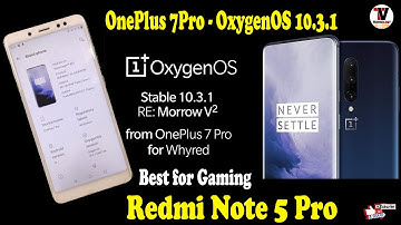 OxygenOS 10.3.1 Stable Android 10 for Redmi Note 5 Pro | Best for PUBG | Best Battery Backup |