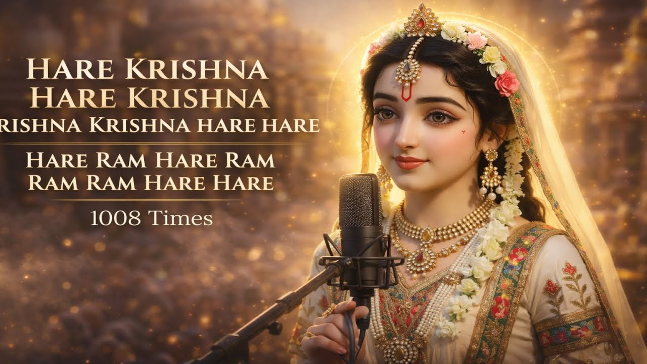 HARE KRISHNA MAHA MANTRA 🙏 | 1008 Times Chanting | Peace • Healing • Meditation