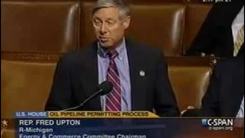 Upton: pipeline means jobs and energy security