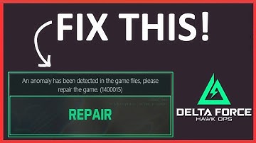 How To Fix “An anomaly has been detected in the game files” Error In Delta Force: Hawk Ops
