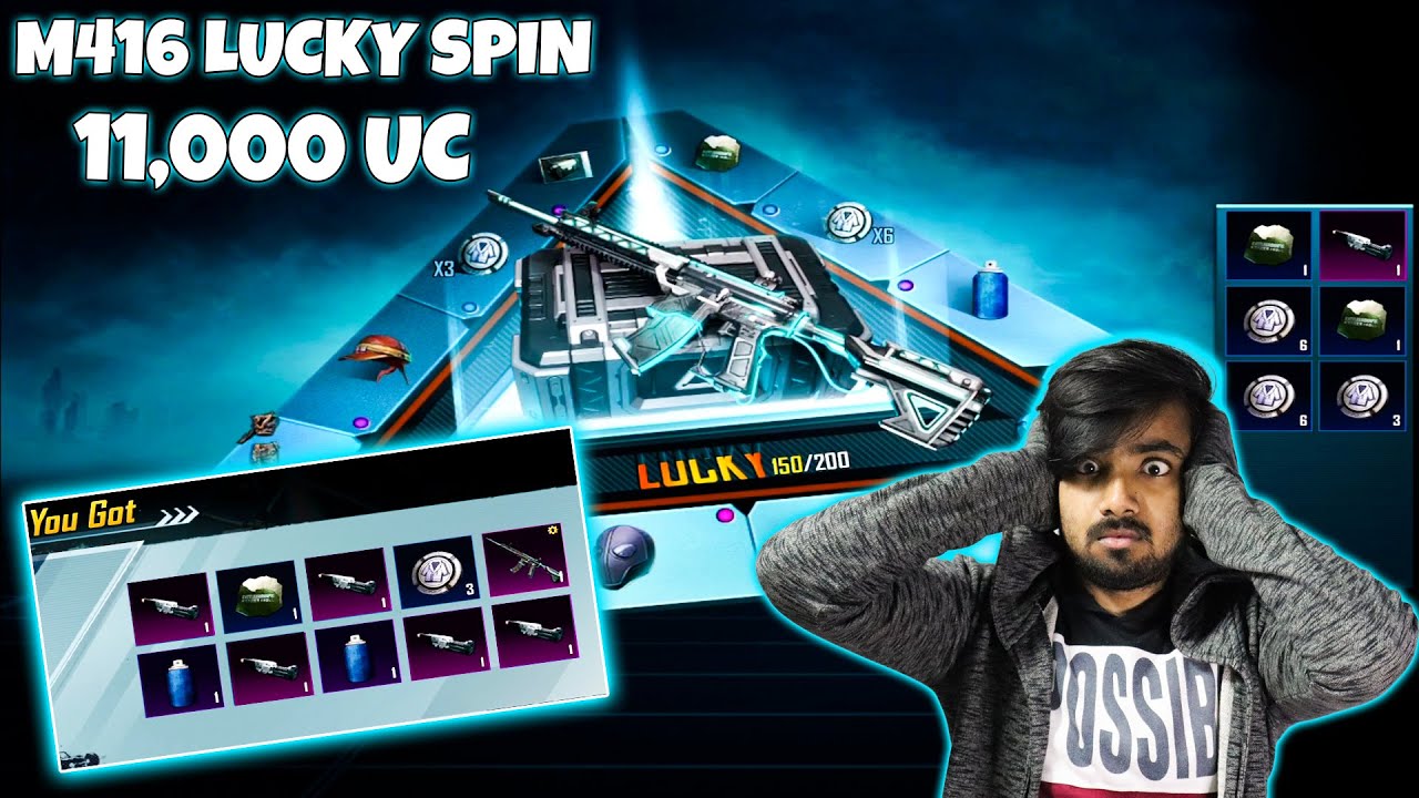 😍 LUCKIEST NEW M416 LUCKY SPIN CRATE OPENING IN BATTLEGROUNDS MOBILE INDIA ( BGMI ) - @MrCyberSquad69