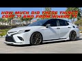 How much did these mods /accessories cost for the Toyota Camry gen8? Walkaround and review + Lasfit