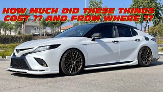 How much did these mods /accessories cost for the Toyota Camry gen8? Walkaround and review   Lasfit