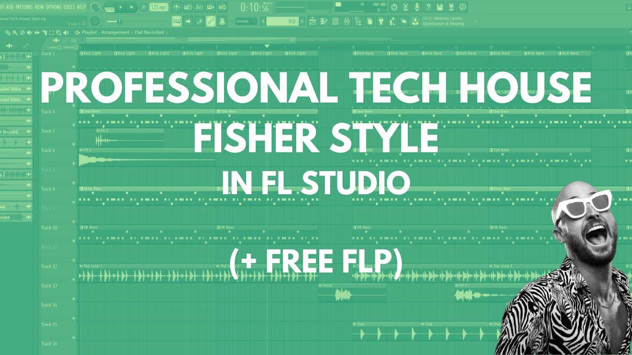 Professional Tech House in FL Studio like Fisher, Solardo, Martin Ikin (+Free FLP)