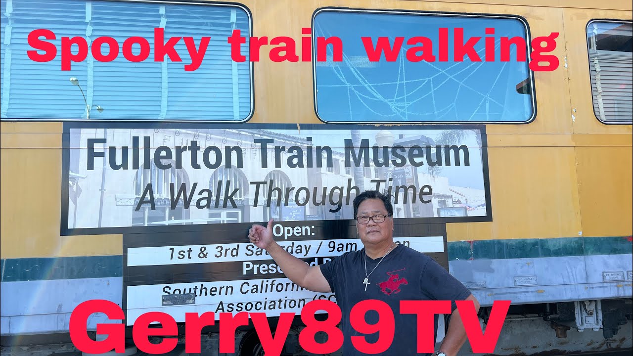 Fullerton train museum 8K travel and food vlog