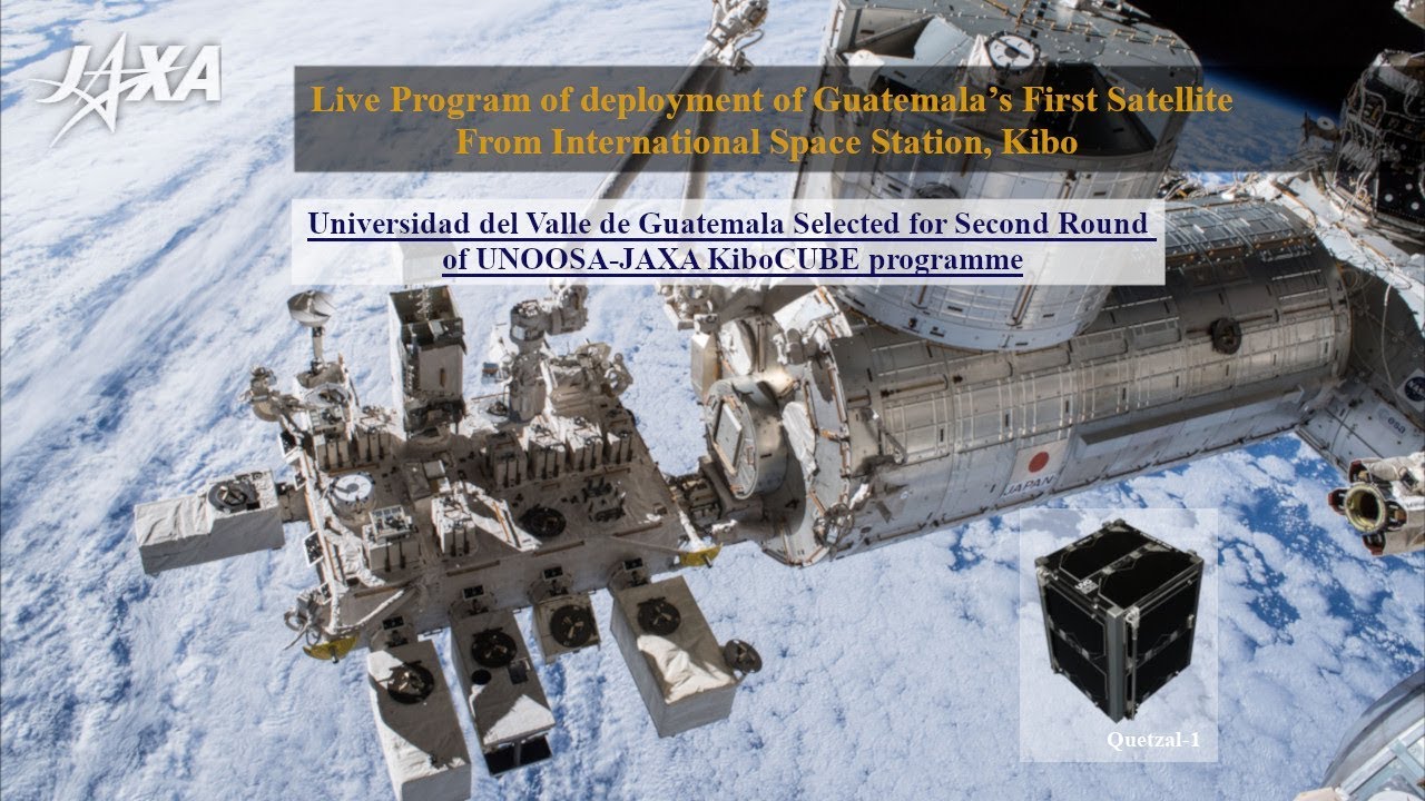 Small Satellite, Quetzal-1 Deployment from “Kibo