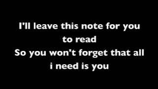 Never Too Late - Secondhand Serenade w/ Lyrics