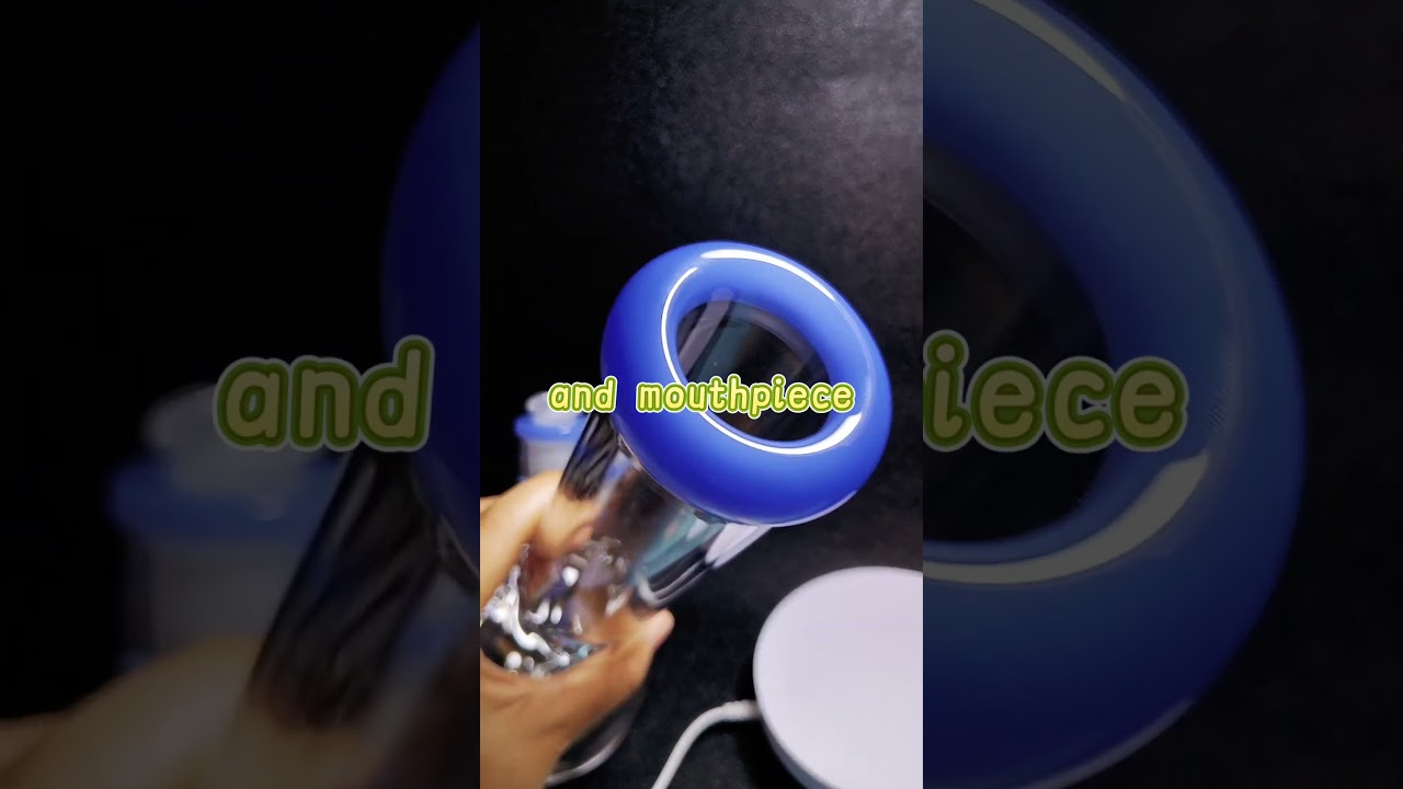 12″ Beaker 9mm Thick Glass Bong with Blue Accents