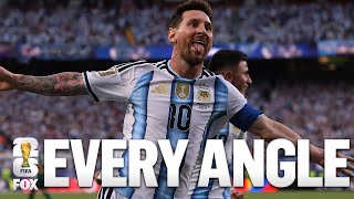 EVERY ANGLE of Lionel Messi's First Career FIFA World Cup™ Hat Trick 🔥