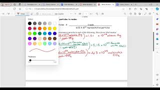 Honors Chemistry Unit 9 - Mole Worksheet 1: How To Do
