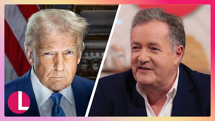 Piers Morgan Reacts As Donald Trump Returns to the White House | Lorraine