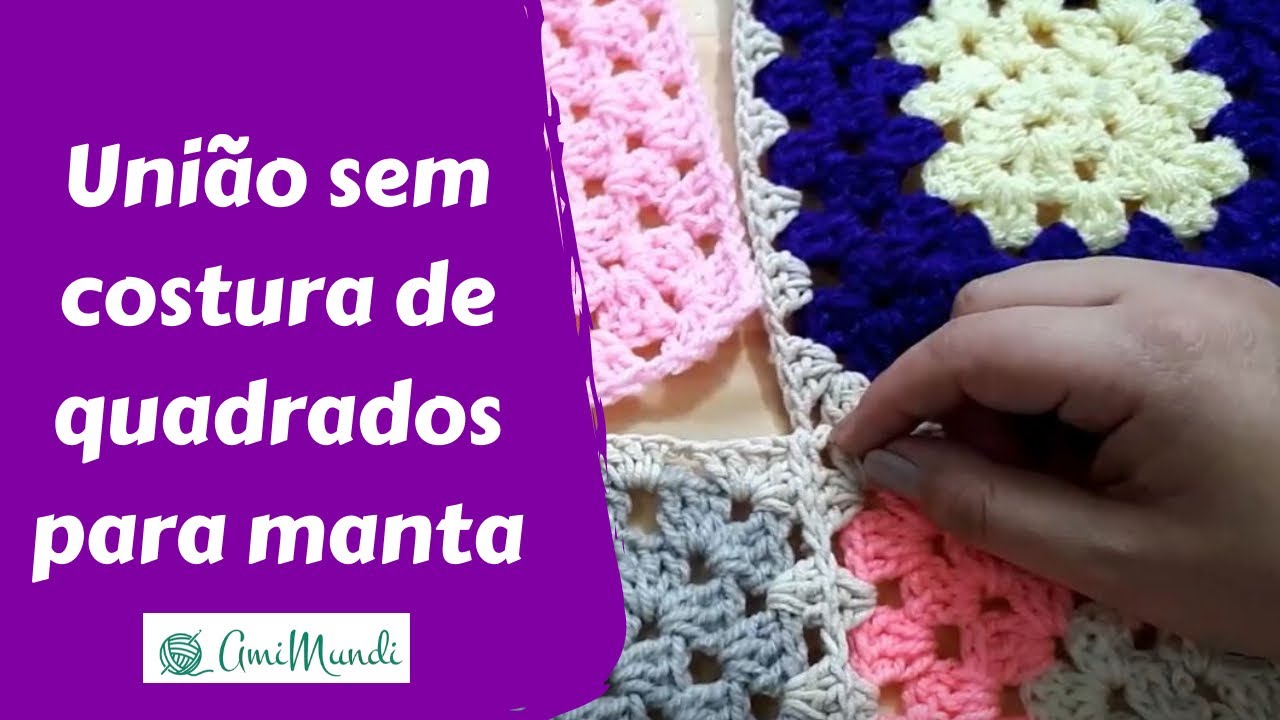 União sem costura de quadrados para manta
