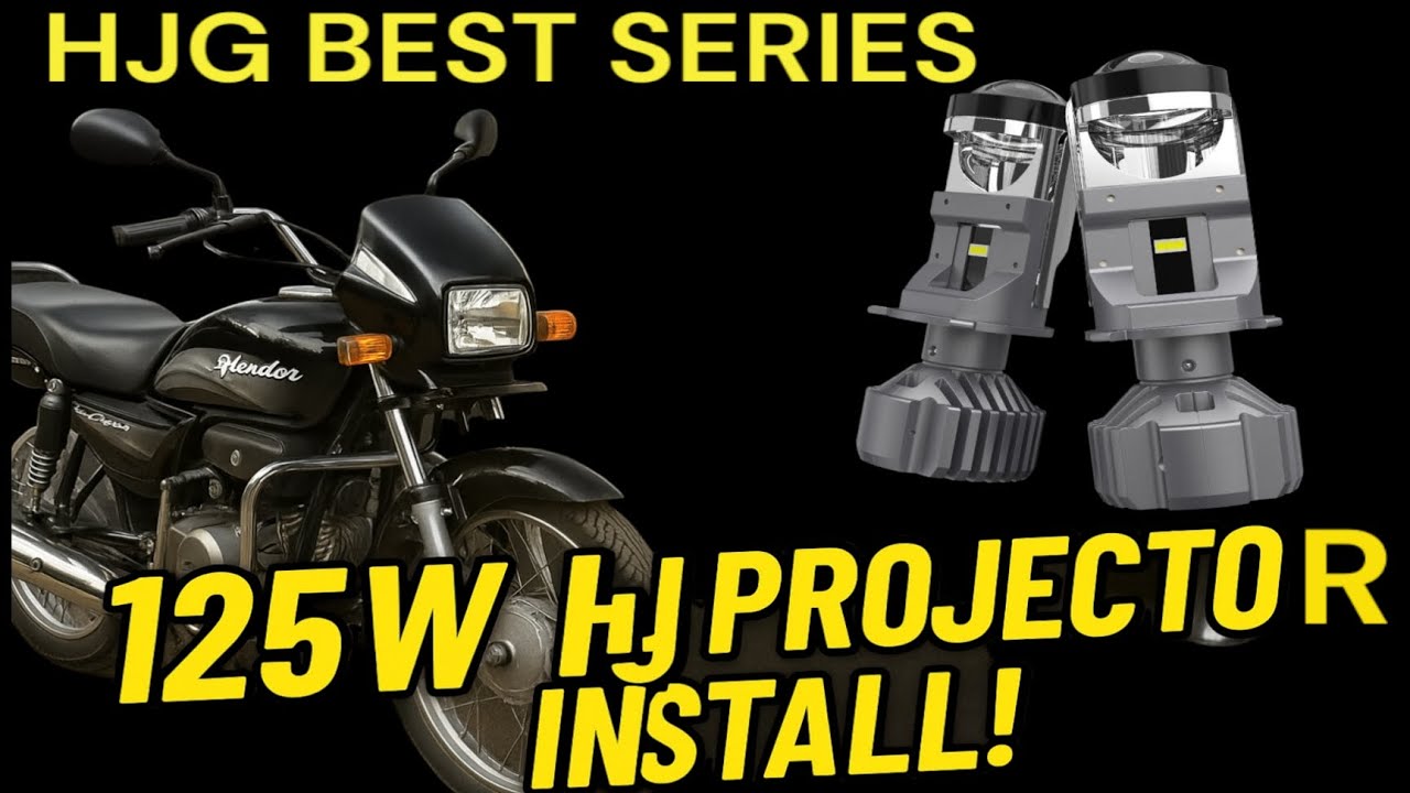 Best Headlight Projector Bulb Installation Splendor Bike | 125watt Best Headlight Projector Bulb Installation Splendor Bike | 125watt