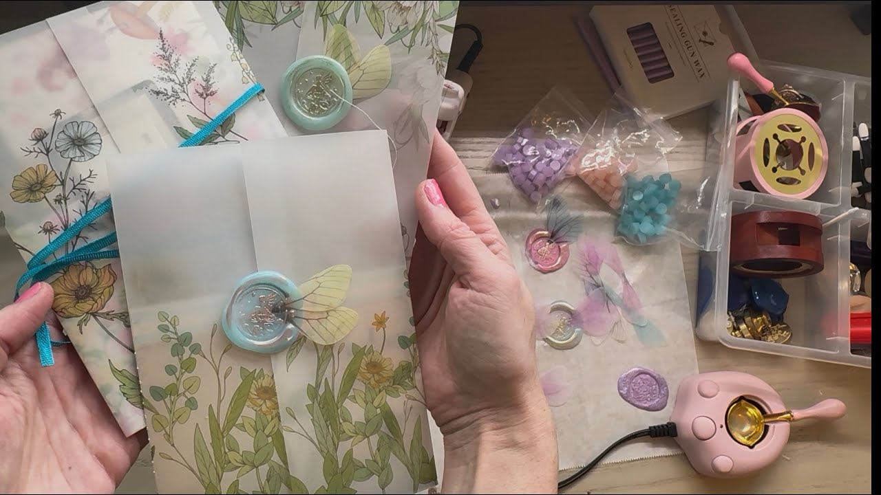 Папка для писем с восковой печатью 🧚 Милая идея для переписки с другом по почте