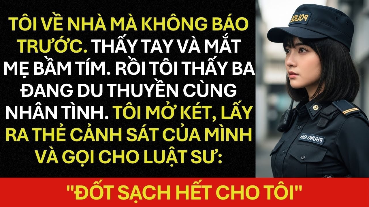 Tôi Thấy mắt Mẹ BẦM TÍM - Thấy Ba bên NHÂN TÌNH - Tôi lấy thẻ NGÀNH và gọi cho Luật sư: ĐỐT HẾT ...