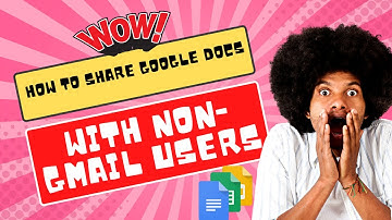 Anyone with this link |How to Share Google Docs with Non-Gmail Account users