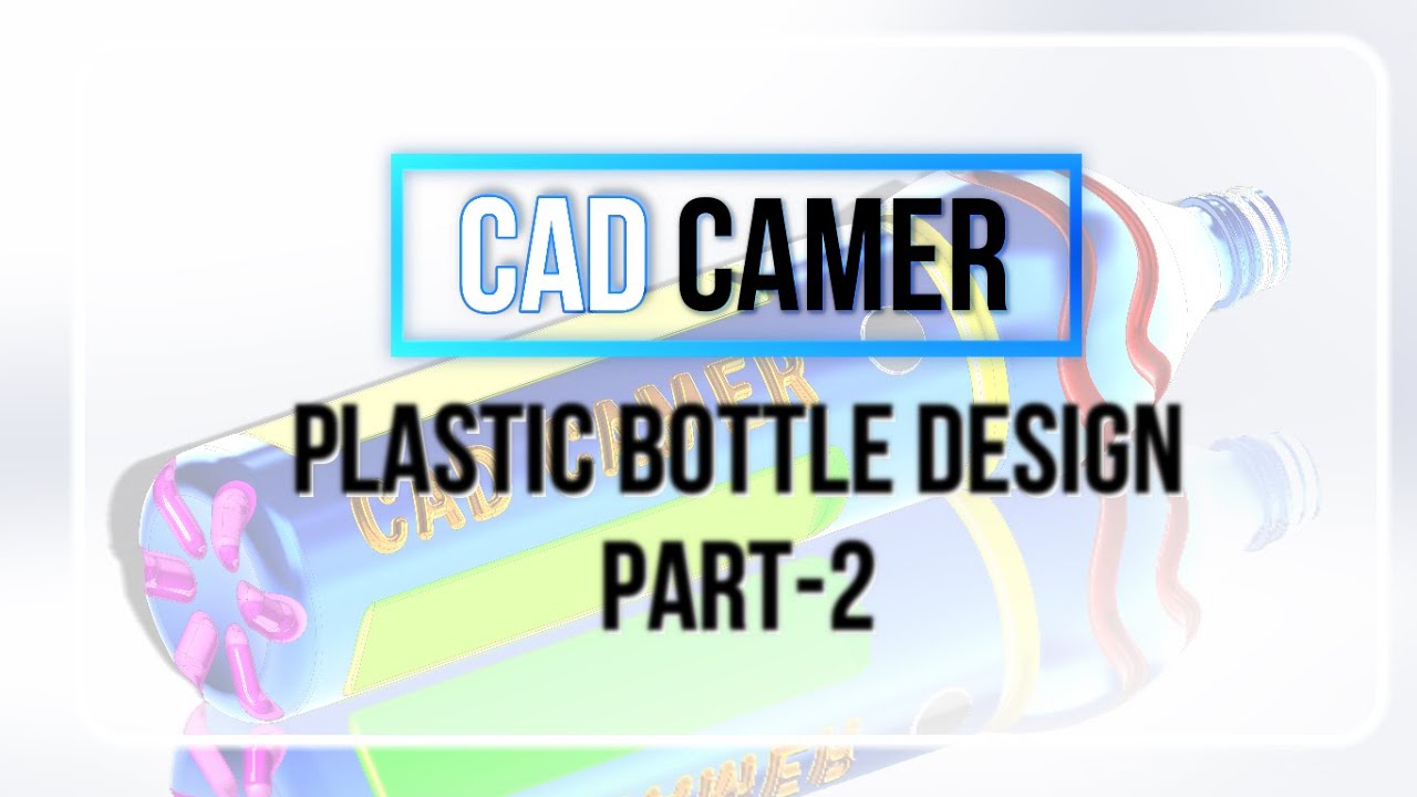 PART-2 : Bottle Design Continues | Solidworks Tutorial - Hexagonal Flat Cut, Emboss, Rendering #CAD