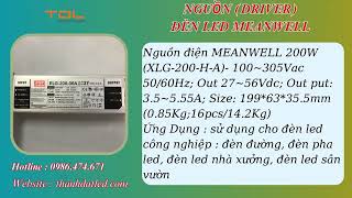 Nguồn LED Meanwell 200W DPL MW XLG 200 H A