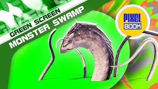 Green Screen Monster of the Swamp Tentacles - Footage PixelBoom