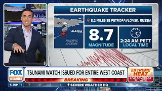 Tsunami Threat Alert For Entire West Coast Following Massive 8.7 Earthquake In Russia