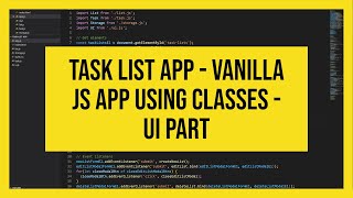 Task List - Javascript App using classes - UI part Wealth