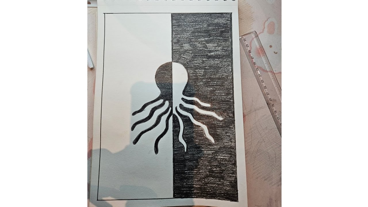 Positive and negative space in art ? #art #positiveandnegativespacing # ...