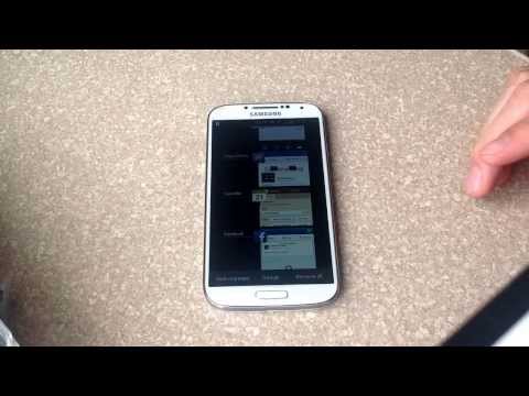 How to turn off running apps on a samsung galaxy s4