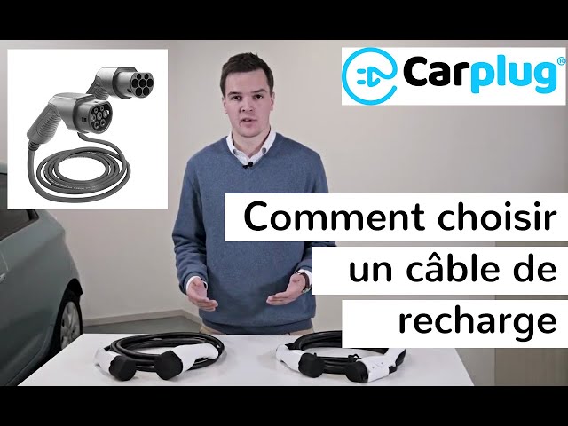 CARPLUG Câble de recharge spiralé - Type 2 - Type 2 - 4m - 22kW (3