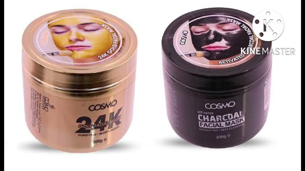 COSMO FACE MASK CHARCOAL FACE MASK IYO GOLD FACE MASK FOR DRY SKIN ONLY YouTube