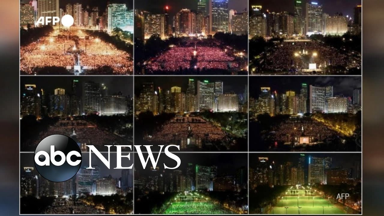 Arrests made in Hong Kong during banned Tiananmen demonstration