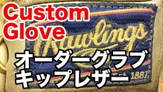 Rawlings 硬式オーダー (キップ) european kip leather custom glove #1594