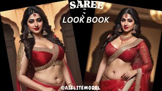 [4K] Ai Art Look Book Models | Ai Plus Size Indian Models #Video #Saree #Viral #Green #Ai #Aiart