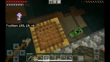 Minecraft Survival: Making a Bamboo Scaffolding and Using it as an Elevator to go down into a Cave