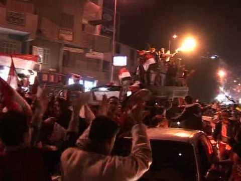 Celebrations after Egypt reaches the Africa Cup of Nations final