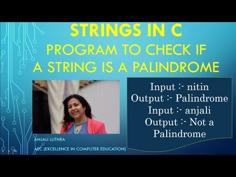 Program to check if string is a palindrome or not