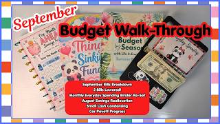 💖September Budget - Good News To Share | The Effects of Saving Mini | August Savings & Debt Payments