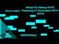 How to make Aimup V3, Videoup V2.97, Podcastup V1, Kormulator V2771-V2775, RESOM Effect?