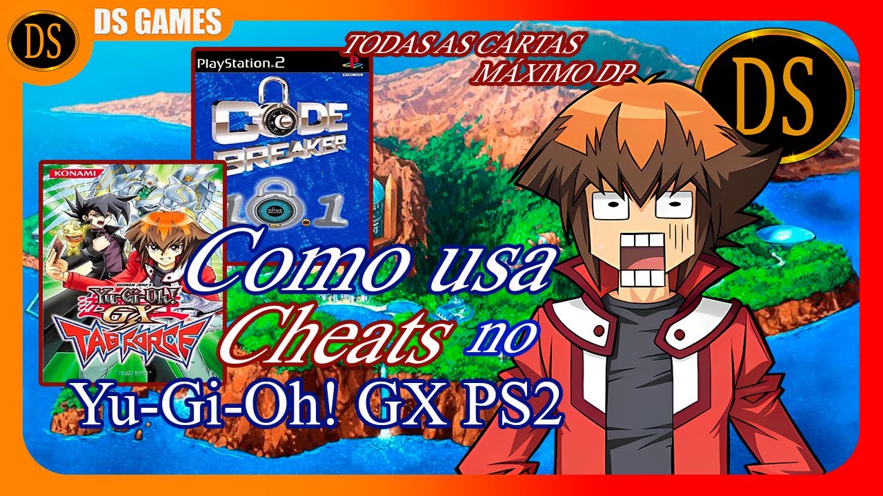 Usando Codebreaker no Yu-Gi-Oh! GX Tag Force PS2 