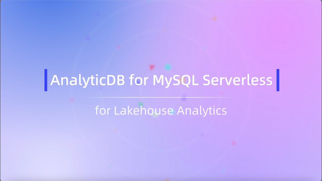 The Serverless Odyssey | AnalyticDB for MySQL Serverless for Lakehouse ...