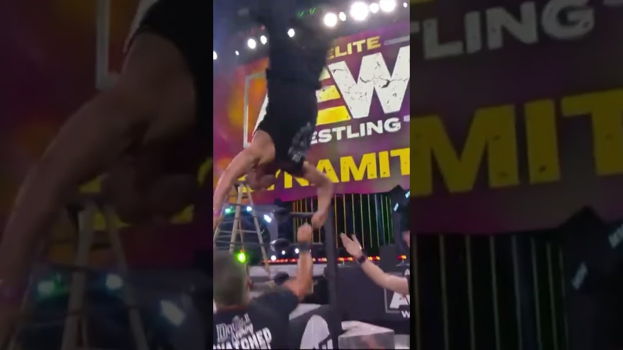 The time that Kip Sabian got knocked off the ladder on AEW Dynamite!