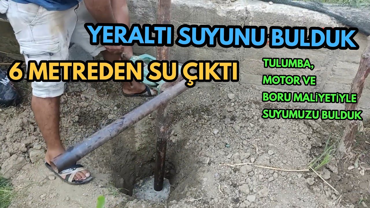 SU KUYUSU NASIL VURULUR? (SU KUYUSU AÇMA İŞLEMİ)
